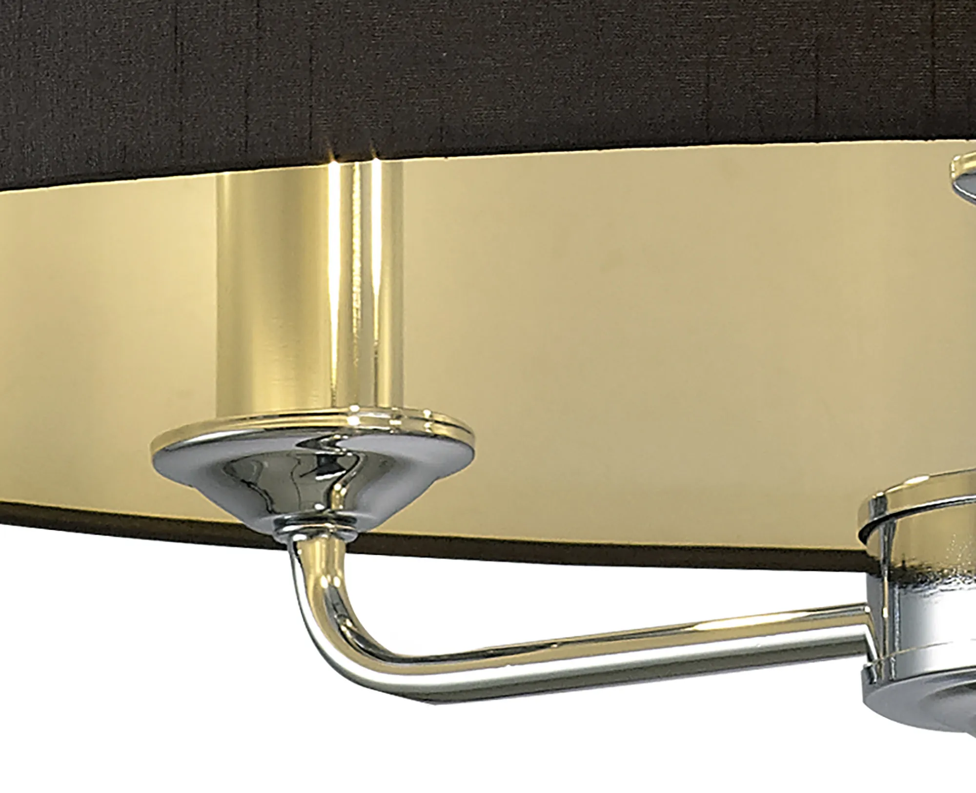 Banyan 50cm 3 Light Pendant Polished Chrome, Black DK0020  Deco Banyan CH BL